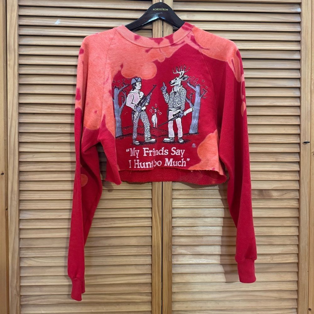 Vintage Graphic Cropped Crewneck size small